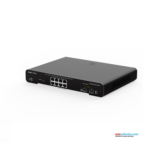 RUIJIE RG-NBS3100-8GT2SFP-P, 10-Port Gigabit Layer 2 Cloud Managed PoE Switch (3Y)